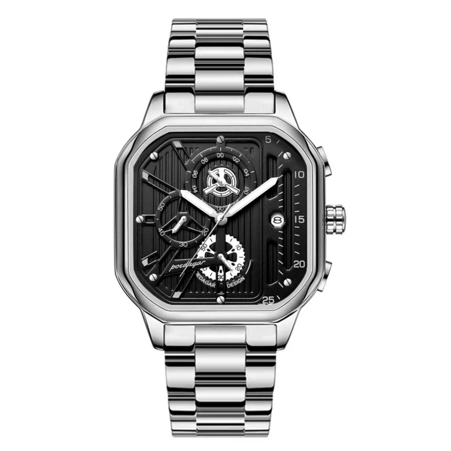 Poedagar 628 Silver Black S