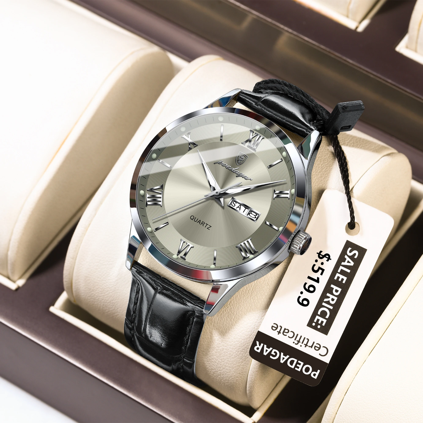 Poedagar 978 Silver Gray L