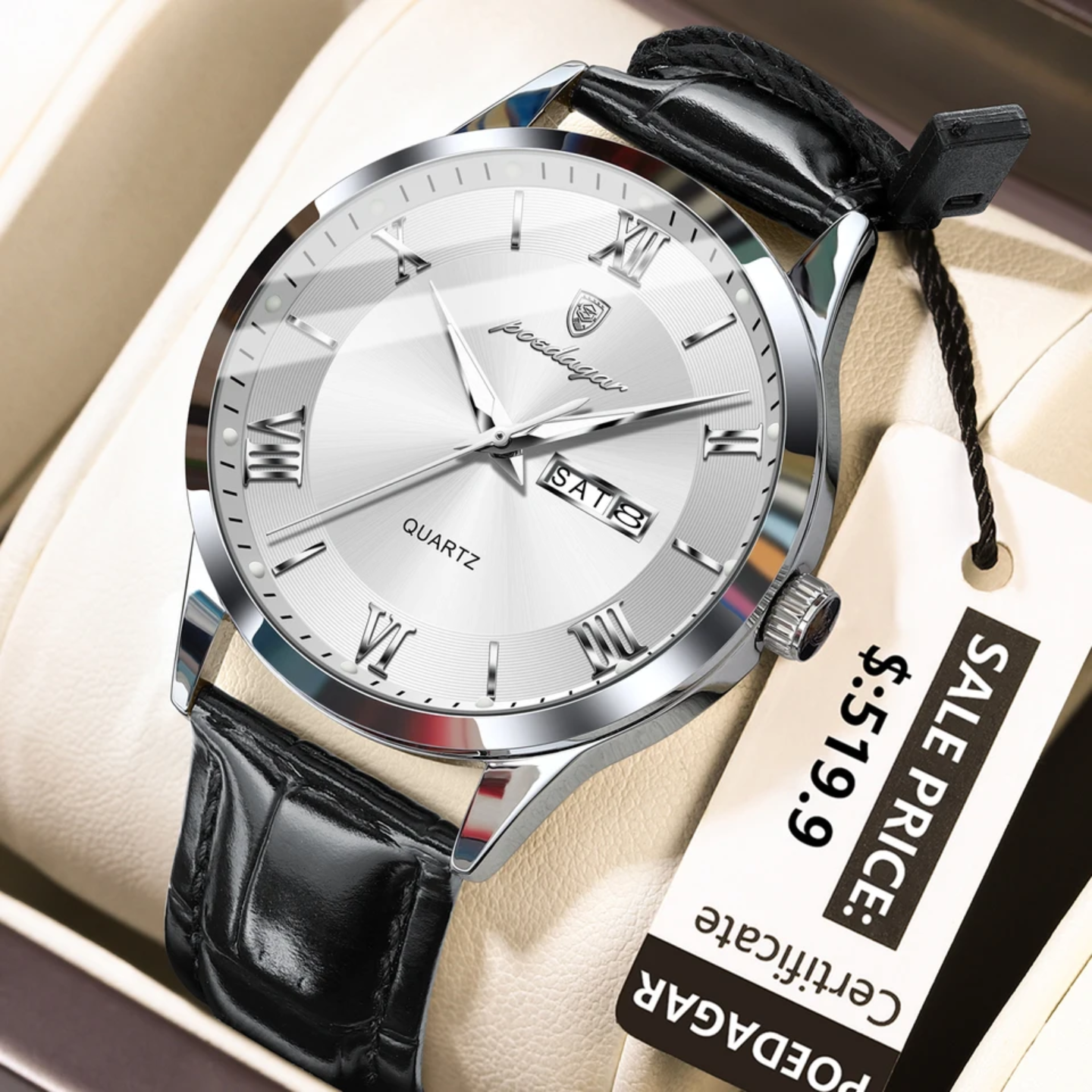 Poedagar 978 Silver White L