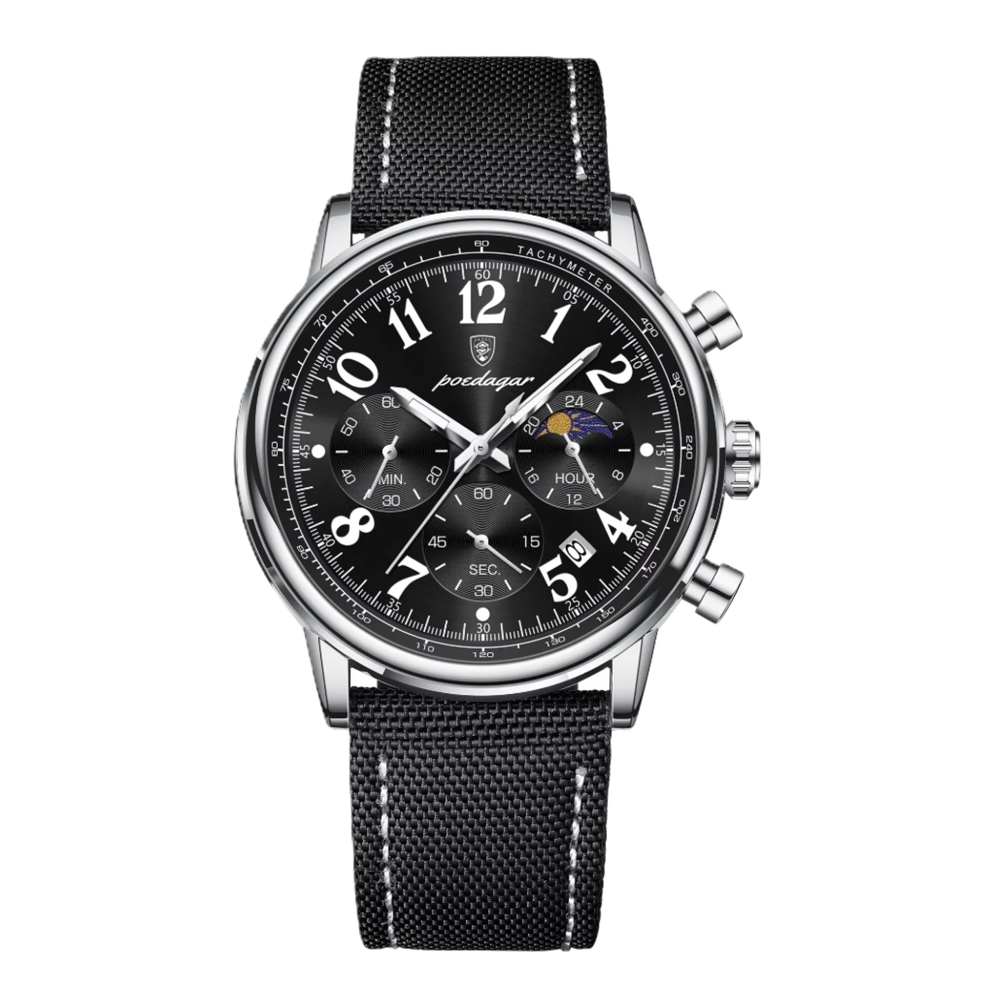 Poedagar 808 SL BK L Men Watch