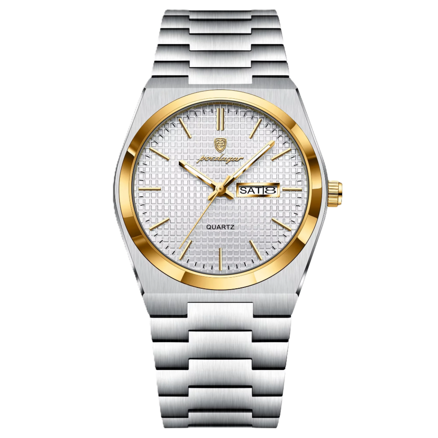 Poedagar luxury Men watch _ 821 GD WH S