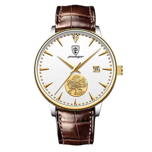Poedagar luxury waterproof men watch _   151 GD BW L