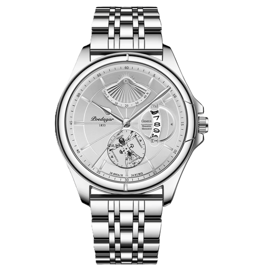 Poedagar luxury waterproof men watch _  802 SL WH S