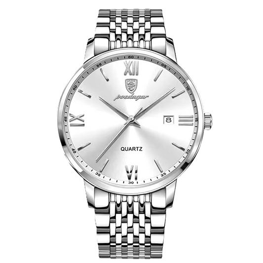 Poedagar luxury waterproof men watch _   826 SL WH SP