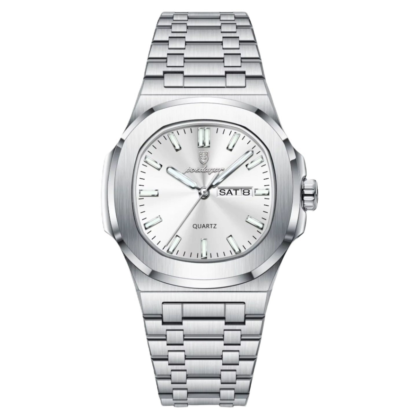 Poedagar luxury Men watch _ 853 SL WH S