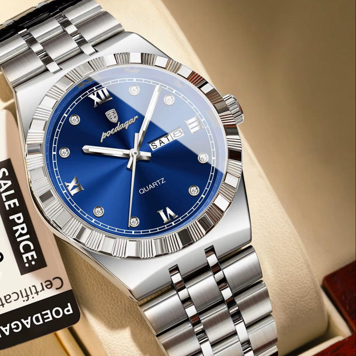 Poedagar luxury Men watch _ 872 SL BU S