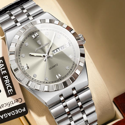 Poedagar luxury Men watch _ 872 SL GY S