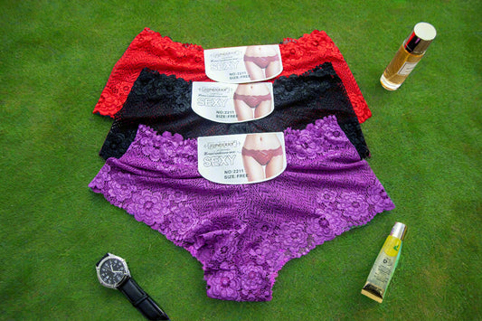 Set of 3_Sexy Women's lace panty_Size 14/16