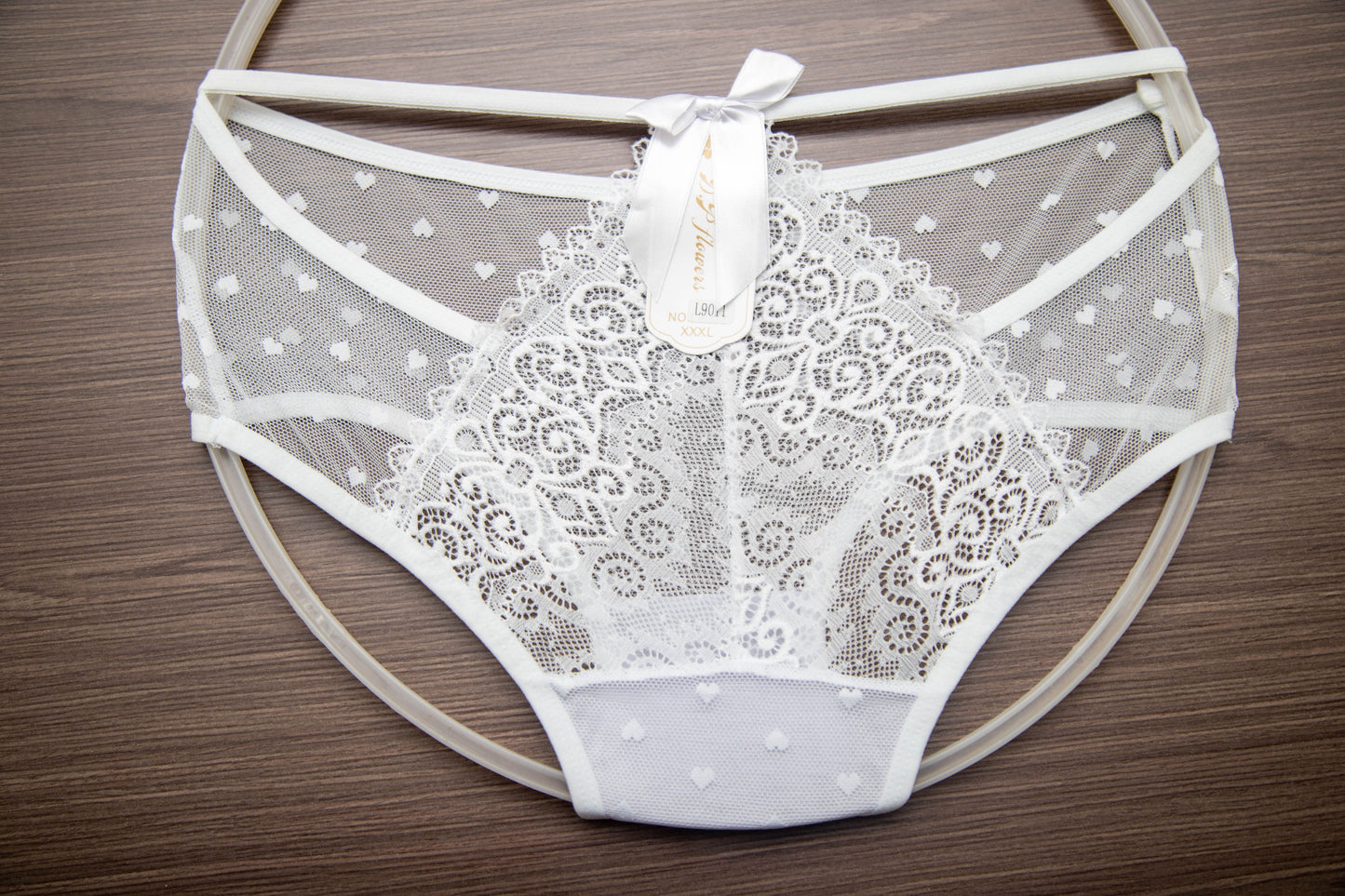 Set of 2 D.P flowers lace panties size L/XL