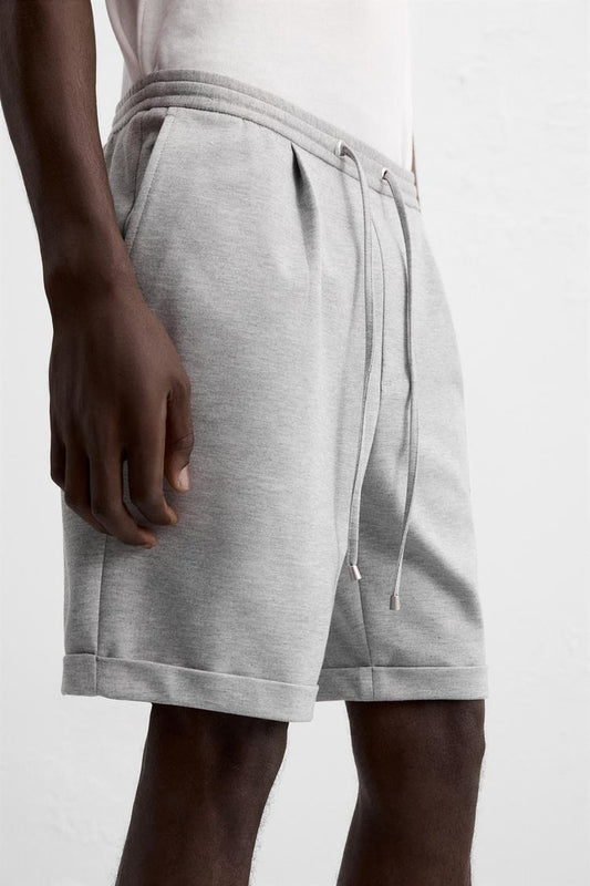 Zara Stretch Shorts _ Silver _ Size 42