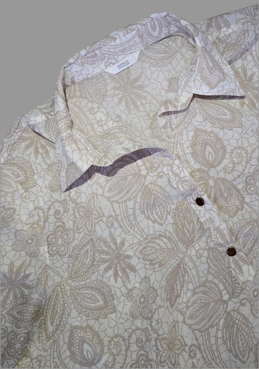 Marks and Spencer linen ladies shirt_Size UK 16